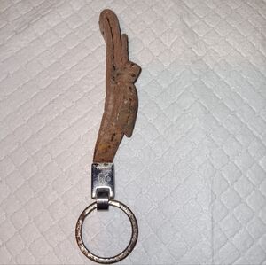 Prada Leather Bow Keychain